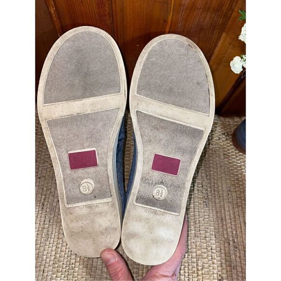 Sam Edelman Circus velvet blue slip on sneakers - Picture 8 of 9